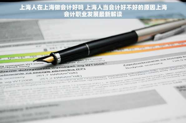 上海人在上海做会计好吗 上海人当会计好不好的原因上海会计职业发展最新解读