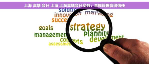 上海 高端 会计 上海 上海高端会计实务：合规管理赢得信任