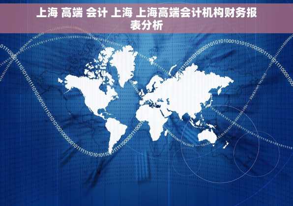 上海 高端 会计 上海 上海高端会计机构财务报表分析