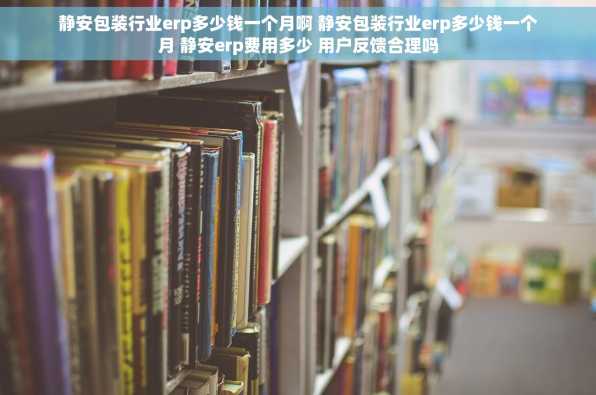 静安包装行业erp多少钱一个月啊 静安包装行业erp多少钱一个月 静安erp费用多少 用户反馈合理吗