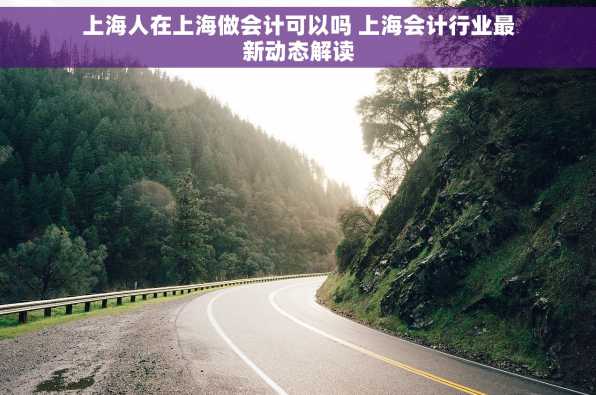 上海人在上海做会计可以吗 上海会计行业最新动态解读