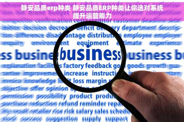 静安品质erp种类 静安品质ERP种类让你选对系统提升运营能力
