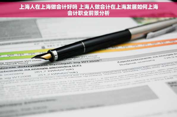 上海人在上海做会计好吗 上海人做会计在上海发展如何上海会计职业前景分析